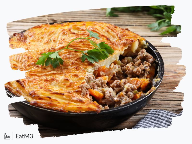 Shepherd's Pie : Entree in British cuisine - Recipe, Calorie Info, Healthy alternatives & more on EatM3
