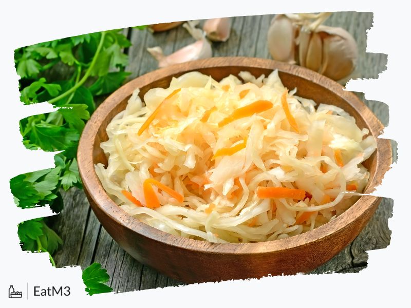 Sauerkraut : Accompaniment in German cuisine - Recipe, Calorie Info, Healthy alternatives & more on EatM3