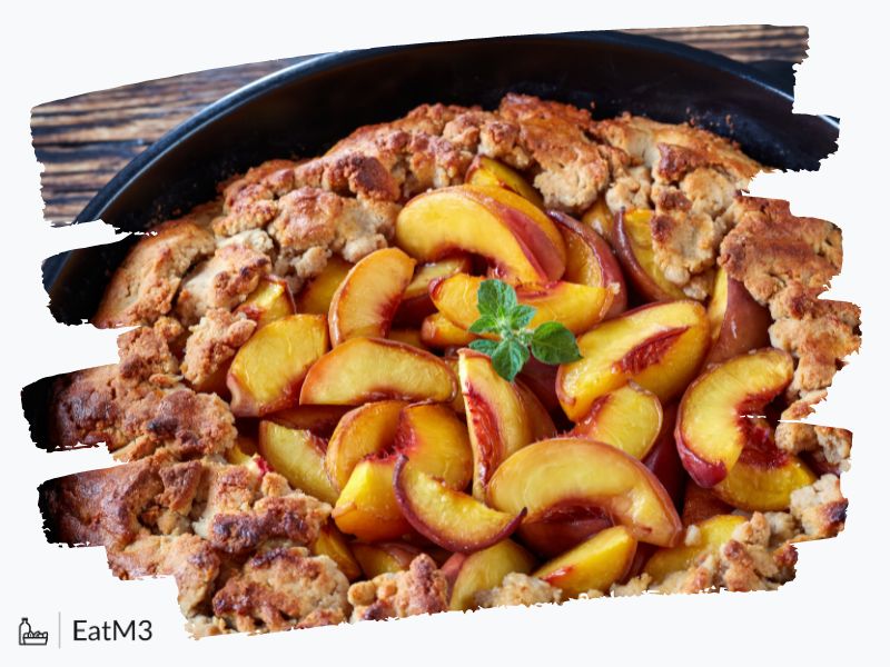 Georgia Peach Cobbler : Dessert/Confection in American cuisine - Recipe, Calorie Info, Healthy alternatives & more on EatM3