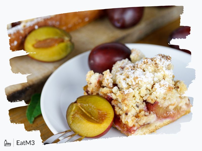 Pflaumenkuchen | Plum Cake : Dessert/Confection in German cuisine - Recipe, Calorie Info, Healthy alternatives & more on EatM3