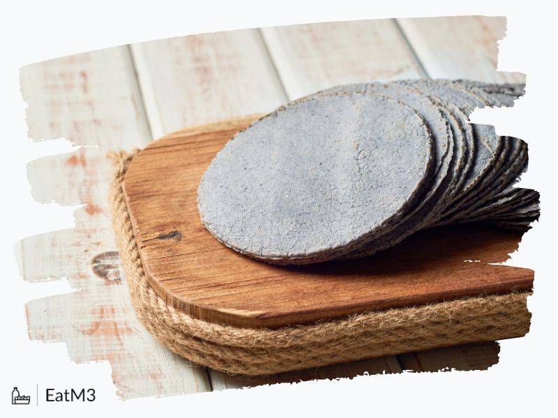 Native American Blue Corn Tortillas : Accompaniment in American cuisine - Recipe, Calorie Info, Healthy alternatives & more on EatM3