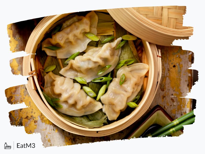Steamed Dumplings | Jiaozi : Small Plates/Snack in Chinese cuisine - Recipe, Calorie Info, Healthy alternatives & more on EatM3