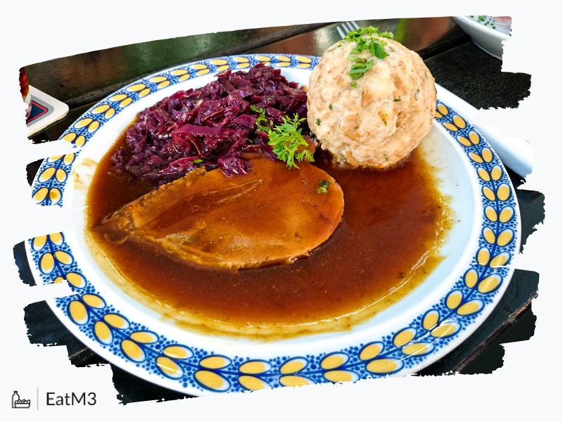 Sauerbratensauce | Sauerbraten Sauce : Accompaniment in German cuisine - Recipe, Calorie Info, Healthy alternatives & more on EatM3