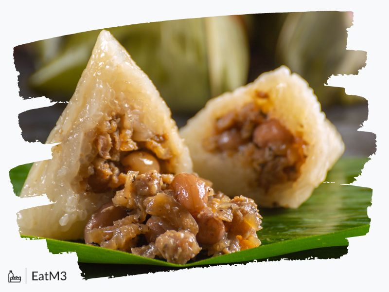 Sticky Rice Dumplings | Zongzi| Jiāngmí : Small Plates/Snack in Chinese cuisine - Recipe, Calorie Info, Healthy alternatives & more on EatM3