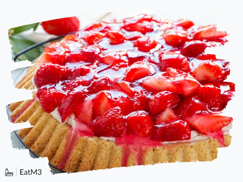 Erdbeerkuchen | Strawberry Cake : Dessert/Confection in German cuisine - Recipe, Calorie Info, Healthy alternatives & more on EatM3