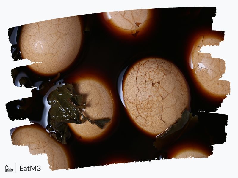 Tea Eggs | Cha Ye Dan : Small Plates/Snack in Chinese cuisine - Recipe, Calorie Info, Healthy alternatives & more on EatM3